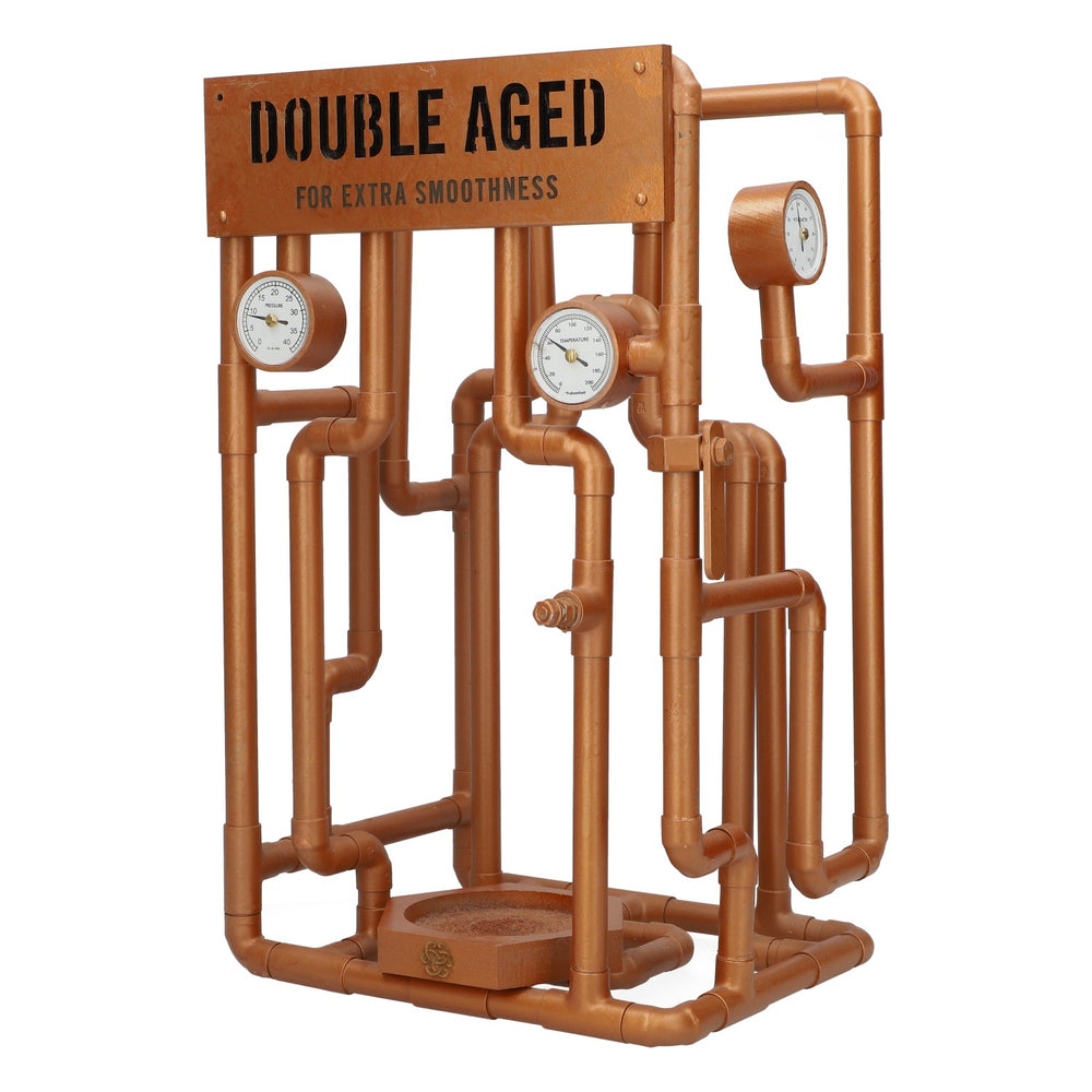 Dewars Whiskey Flaschenhalter Messing Deko Double Aged Kupfer 4,35kg