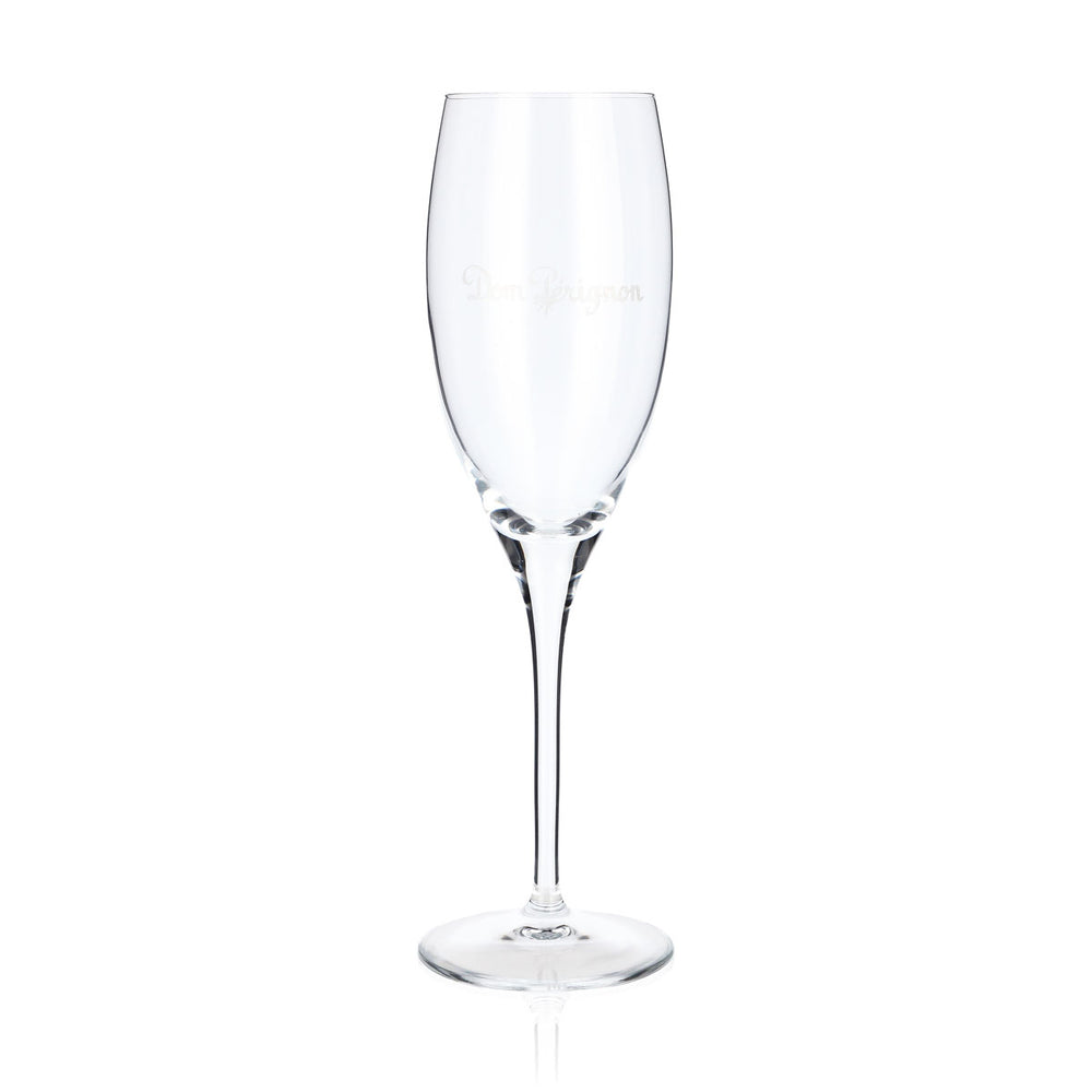 Dom Perignon Champagner Glas 0,24l Flöte Schriftzug & Stern Rückseite