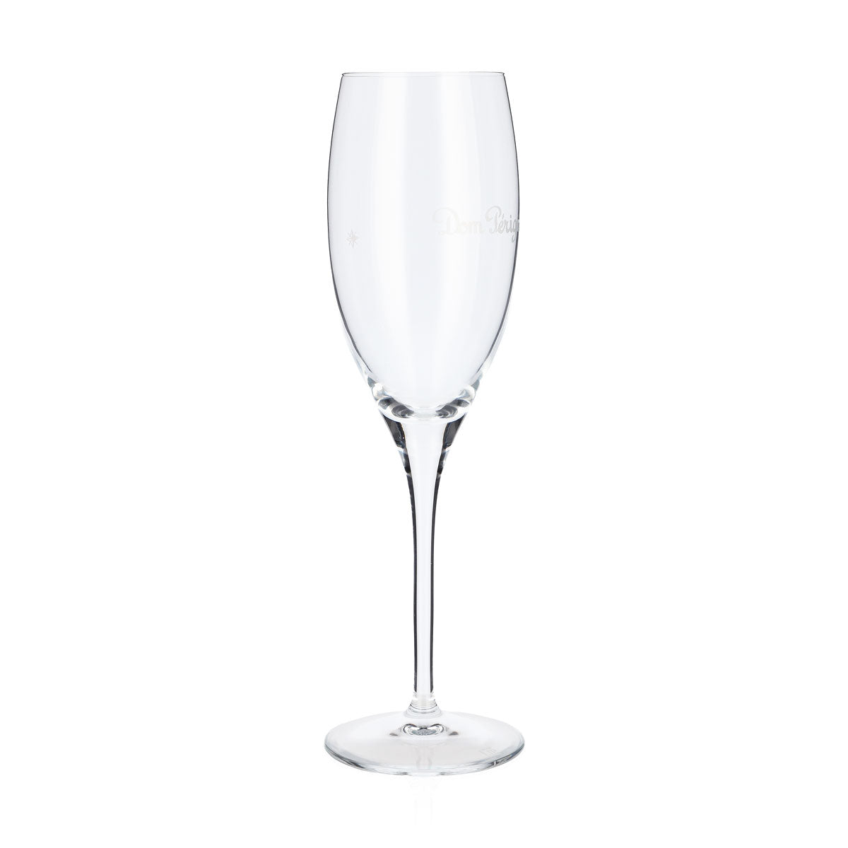 Dom Perignon Champagner Glas 0,24l Flöte Schriftzug & Stern Rückseite – Ansicht 2