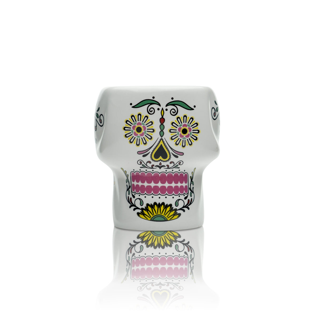 Don Julio Tequila Glas Ton Becher Steingut Gläser Totenkopf Pink Totenfest Skul