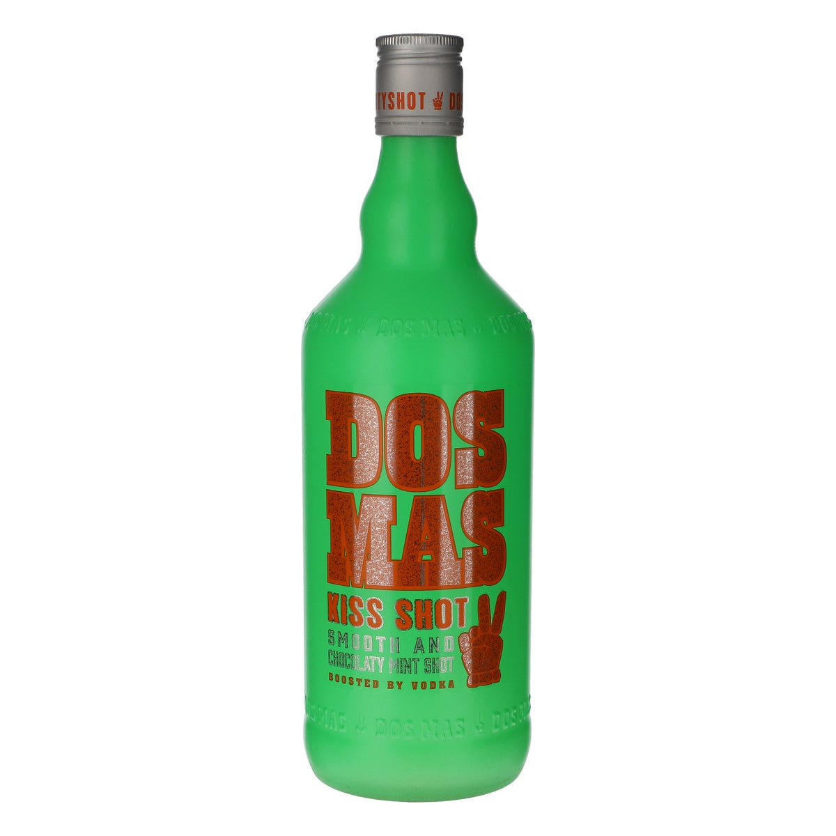 Dos Mas Likör Dekoflasche LEER 0,7l Grün Showbottle Schaufensterflasche