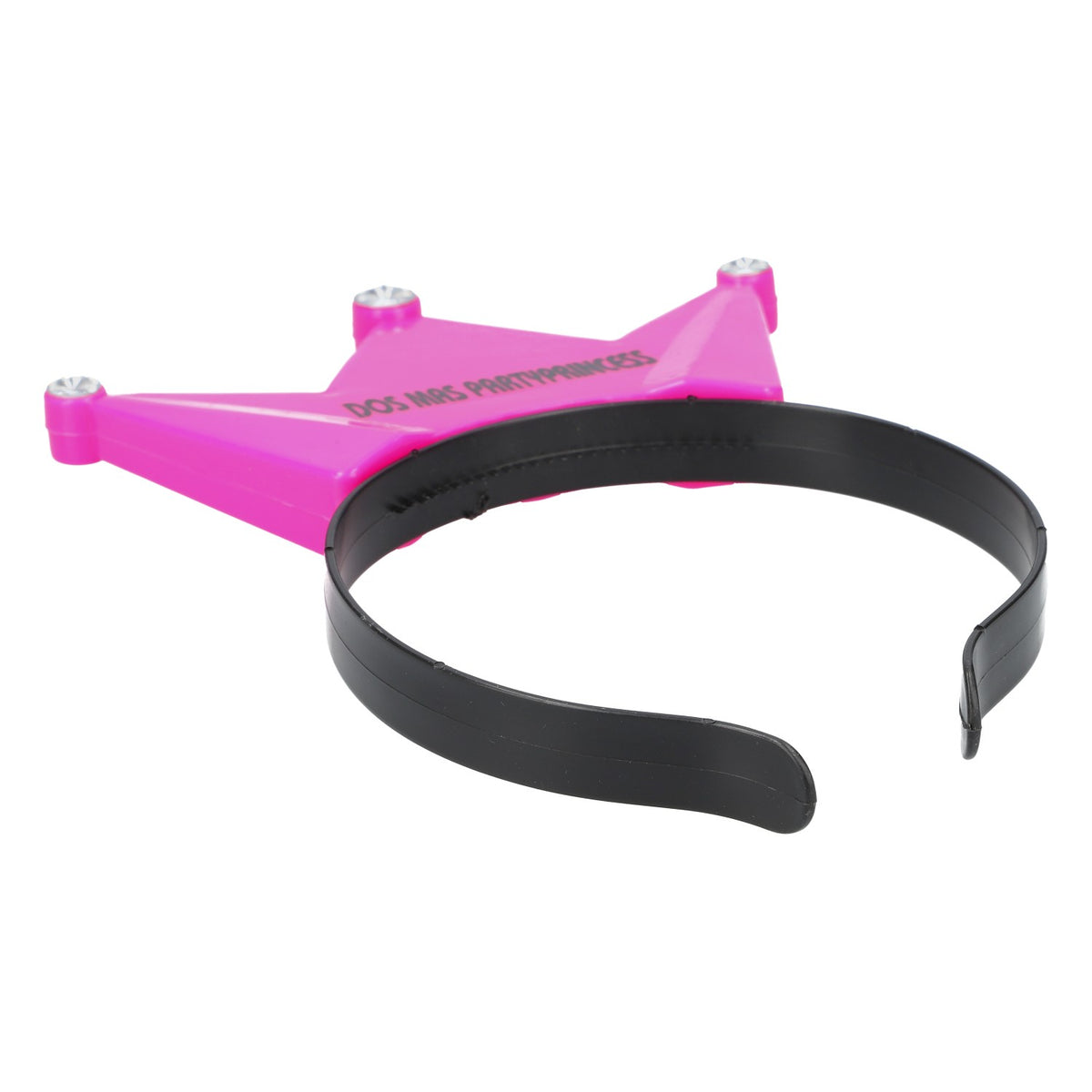 Dos Mas Tequilla Kopfbedeckung Partykrone Pink Strasssteinchen "Partyprincess" – Ansicht 3