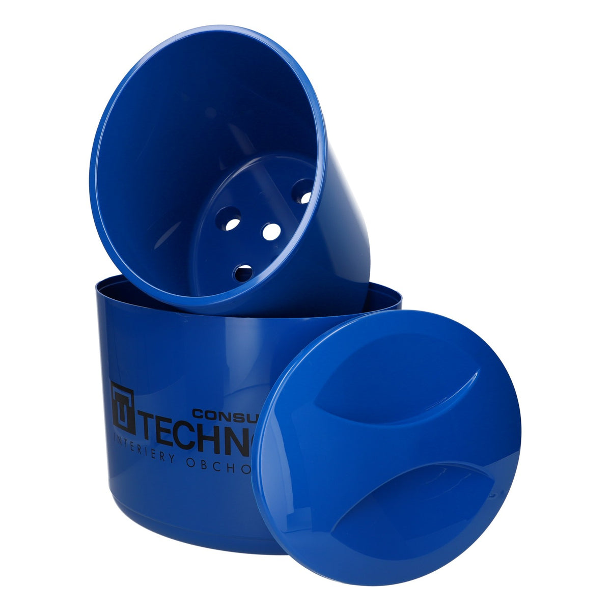 Double B. Eis Kühler 10l Flaschenkühler schwarzes Logo Techno Consult neu blau – Ansicht 5
