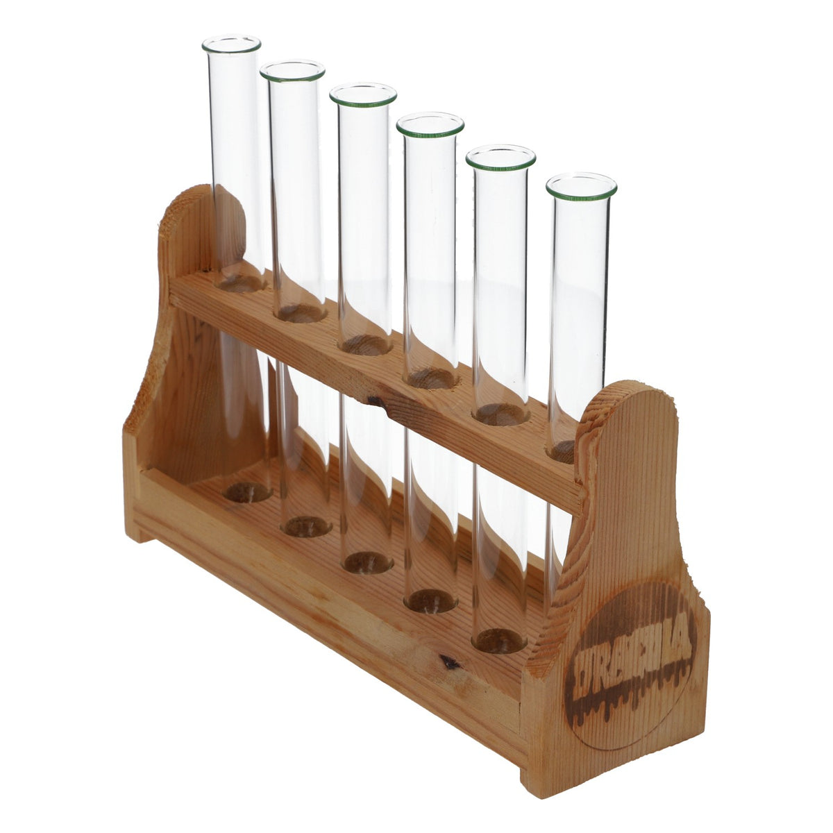 Dracula Likör Shothalter Tringlas-Set 6x Reagenzgläser + Holzhalterung – Ansicht 2