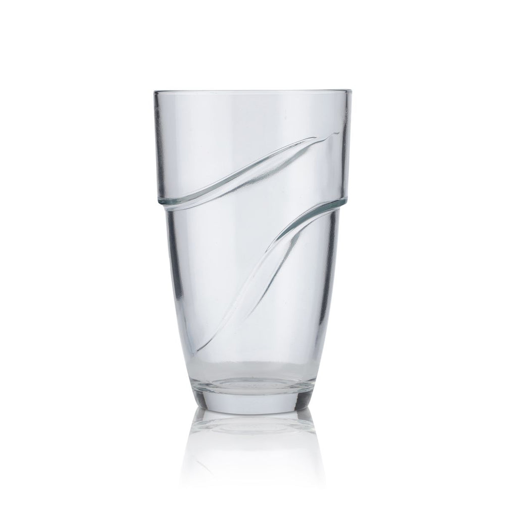 Duralex Wave Glas 0,36l Tumbler Konturglas Universal Trinkglas Gastro Kneipe