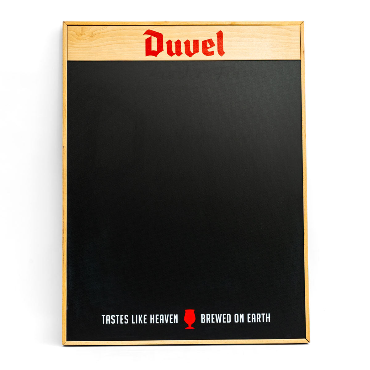 Duvel Bier Kreidetafel Holzrahmen Menüboard Wanddekoration
