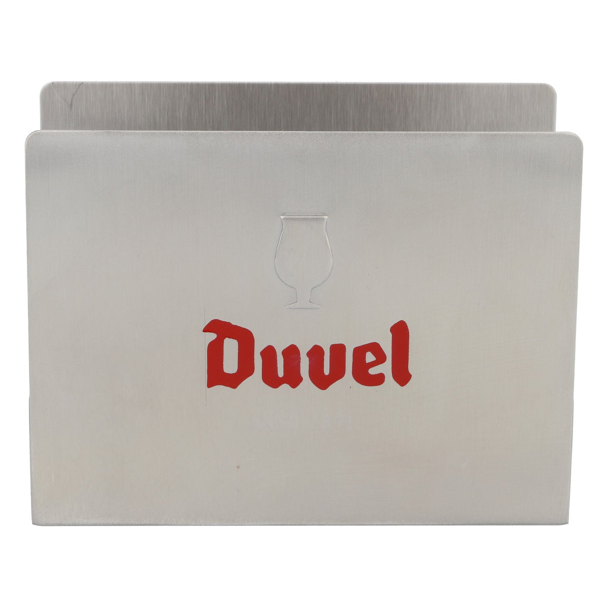 Duvel Bier Metall Bierdeckelhalter Bierdeckelständer Silber – Ansicht 2