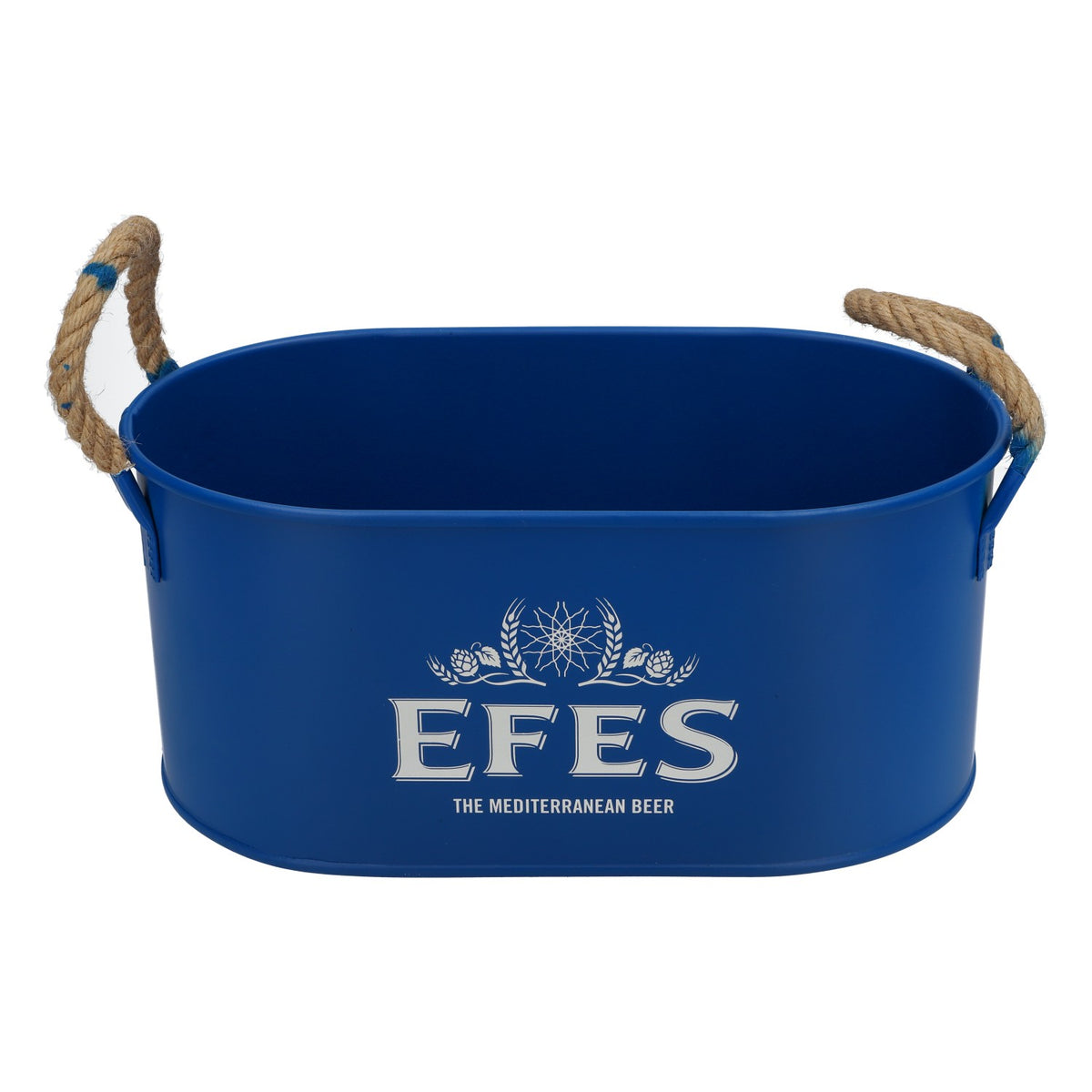 Efes Bier Kühler Flaschenkühler Eiswürfelschale Icebuket Blau Metall mit Henkel – Ansicht 2