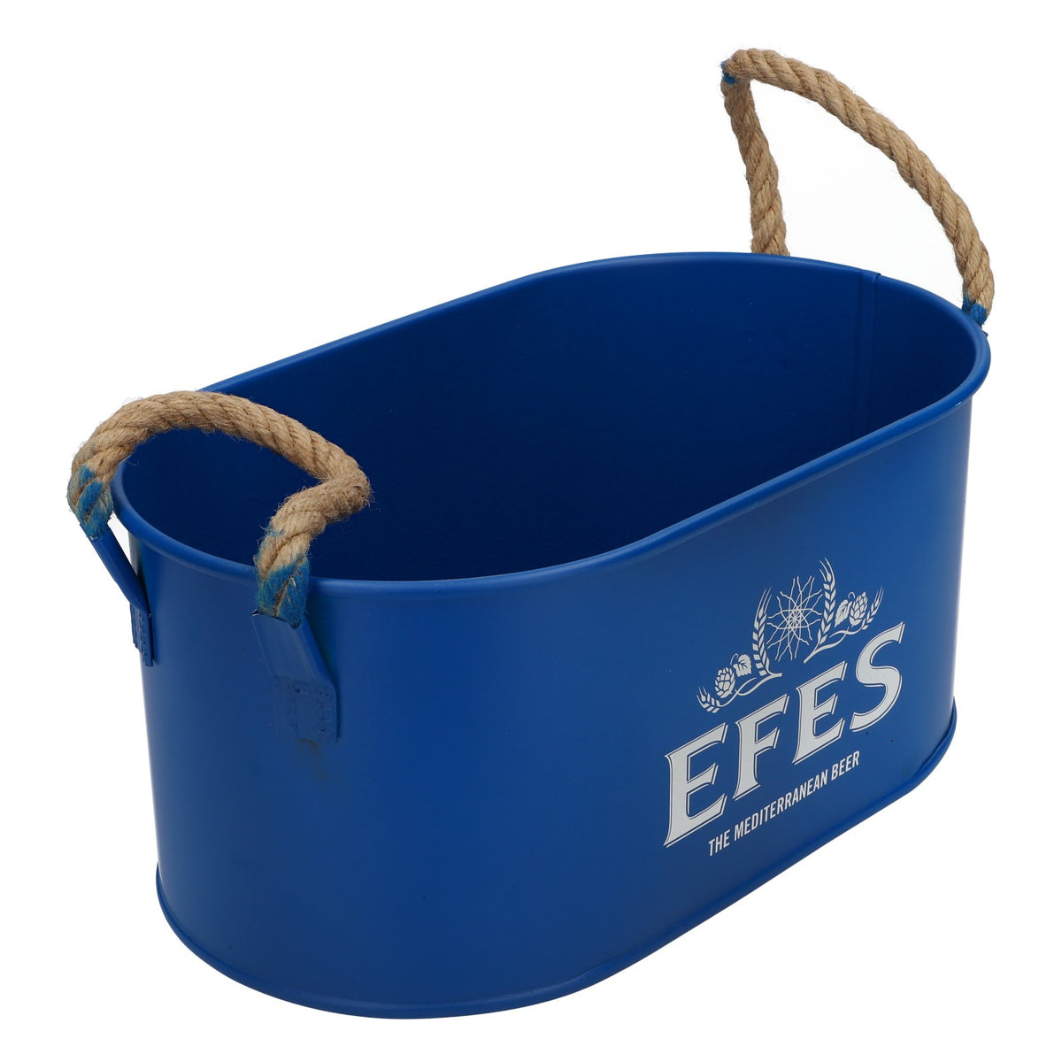 Efes Bier Kühler Flaschenkühler Eiswürfelschale Icebuket Blau Metall mit Henkel – Ansicht 4