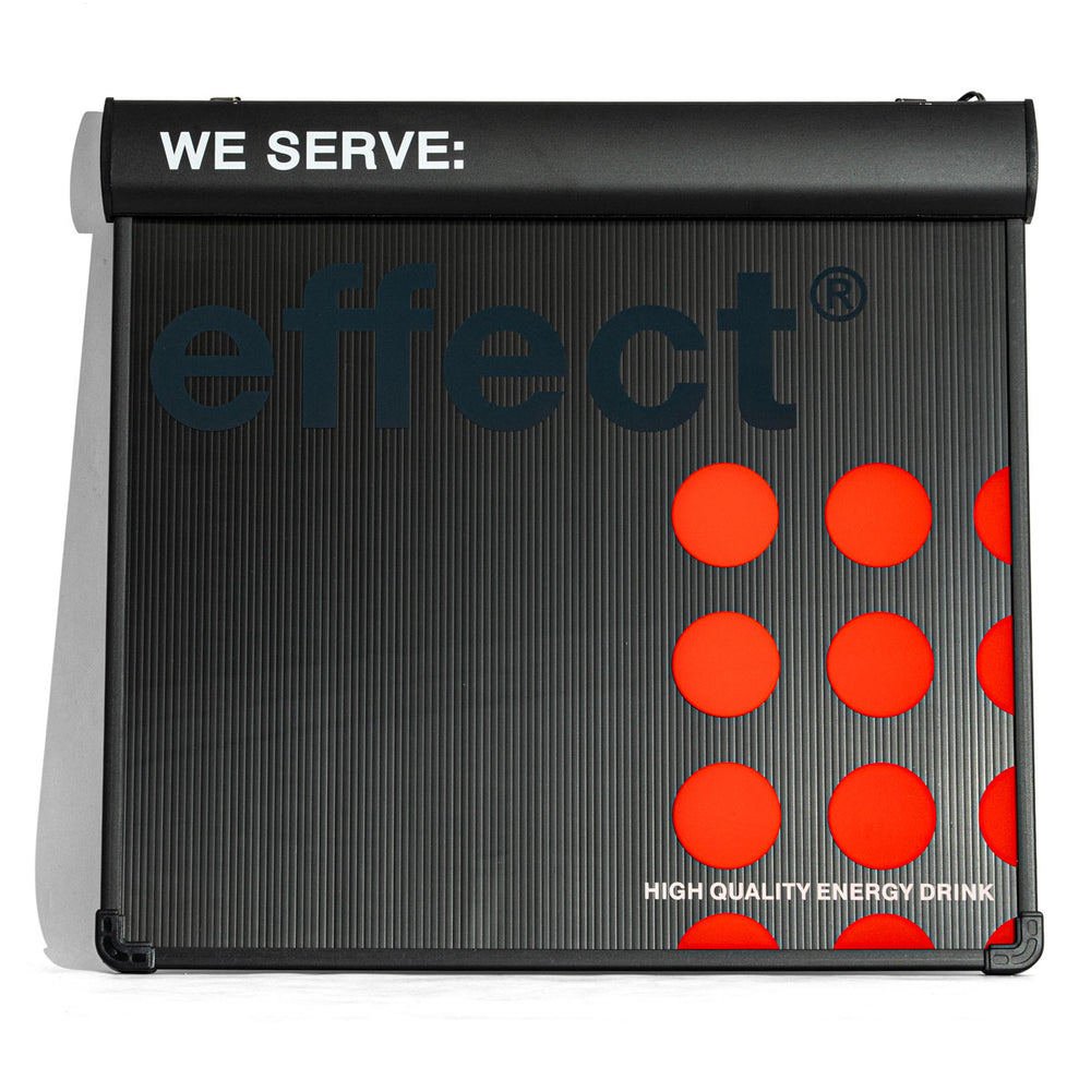 Effect Leuchtreklame Hängedisplay LED Luminated Board Wallsign Bardeko Wanddeko