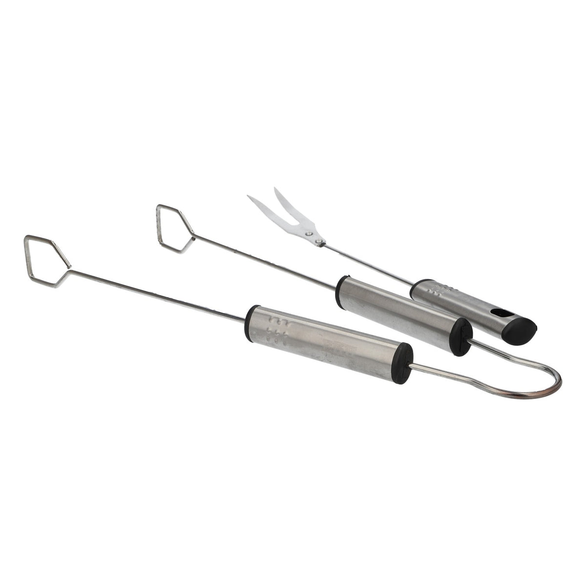 Eku Bier BBQ Grillbesteck Set Zange Gabel Edelstahl 39cm Party Werkzeug – Ansicht 2