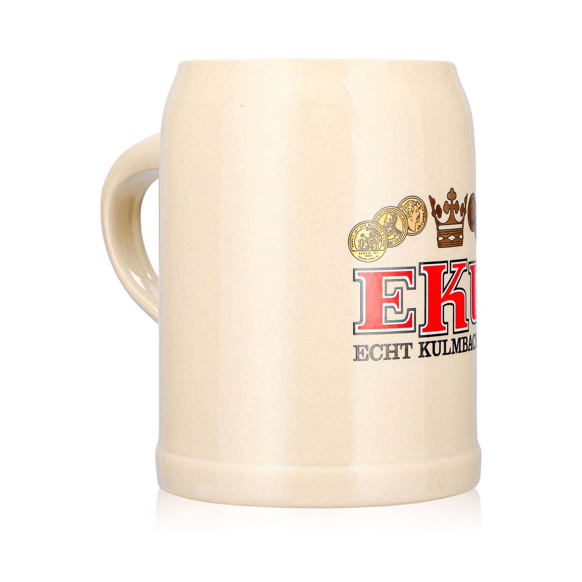 Eku Bier Glas 0,5l Tonkrug Echt Kulmbacher Ton – Ansicht 3