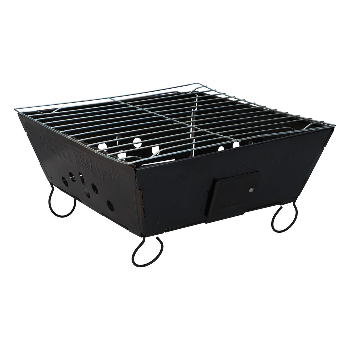Eku Bier Grill Kompakt faltbar Mobiler BBQ Grill schwarz Metall Camping