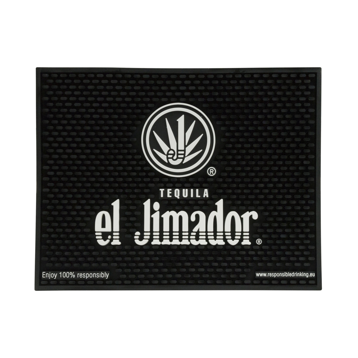 El Jimador Tequila Barmatte Abtropfmatte Barzubehör schwarz 4eckig 35x28