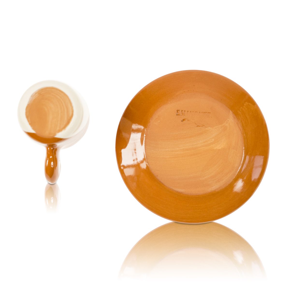 Eminente 75ml Tasse + Untersetzer Set Cup and Saucer Terracotta C6 Espresso Cafe – Ansicht 4