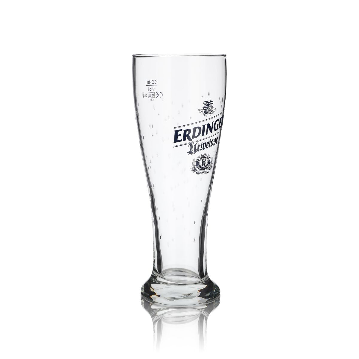 Erdinger Urweisse Glas 0,5l Weißbierglas Hefeweizen Gläser Tropfen-Design – Ansicht 2