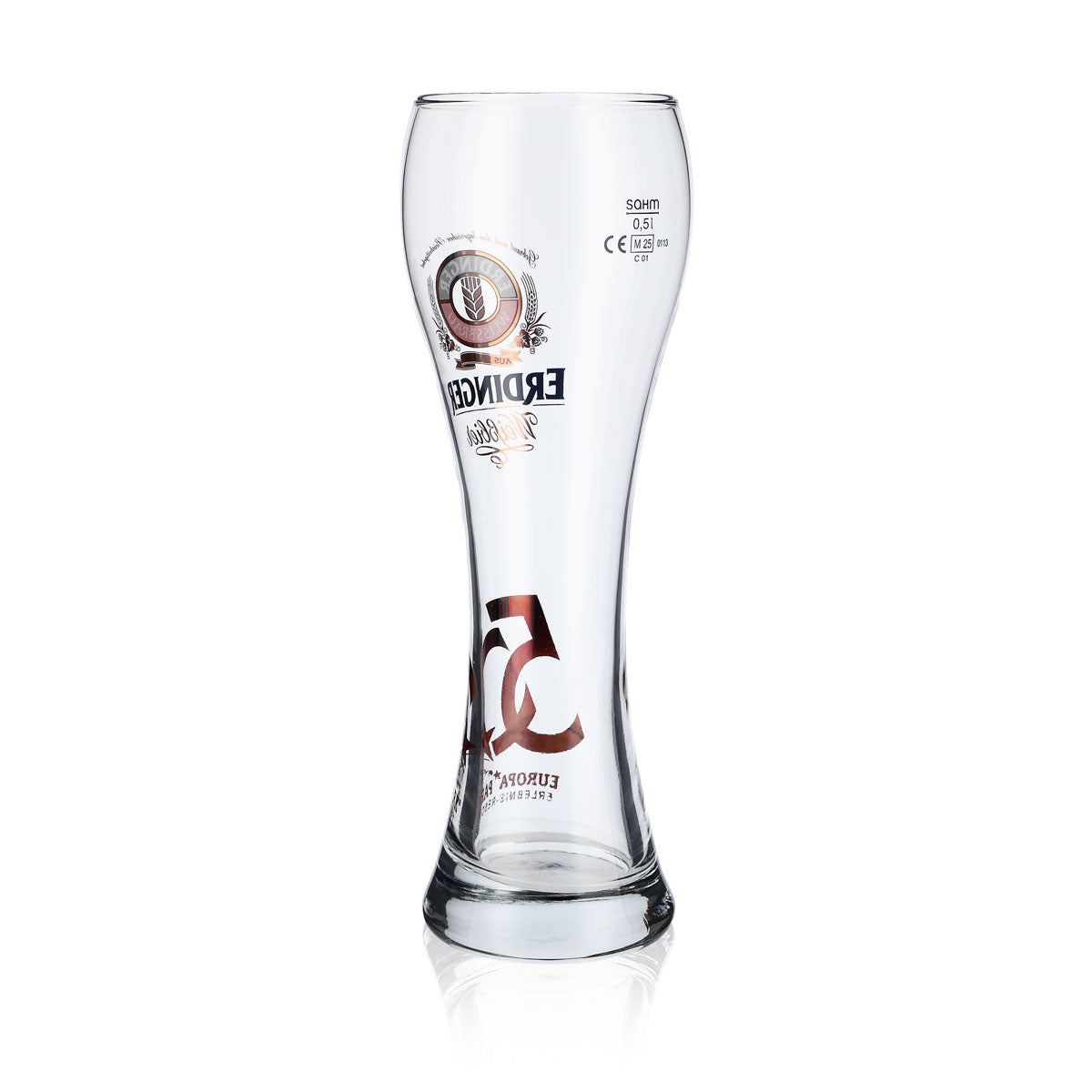 Erdinger Weissbier Bierglas Glas Sammelglas 0,5l Weißbierglas 50 J. E.P. – Ansicht 3