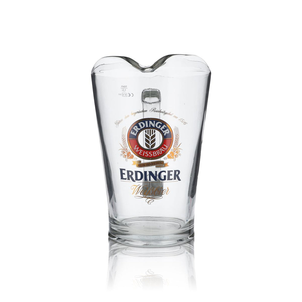 Erdinger Weissbier Glas Karaffe Pitcher 1,5l Bierkanne Brauerei Bayern Gastro