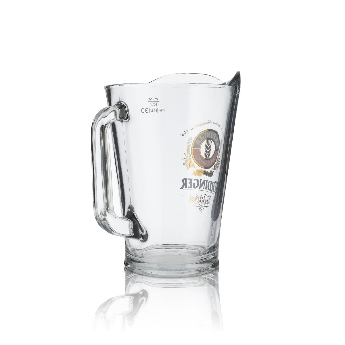 Erdinger Weissbier Glas Karaffe Pitcher 1,5l Bierkanne Brauerei Bayern Gastro – Ansicht 4