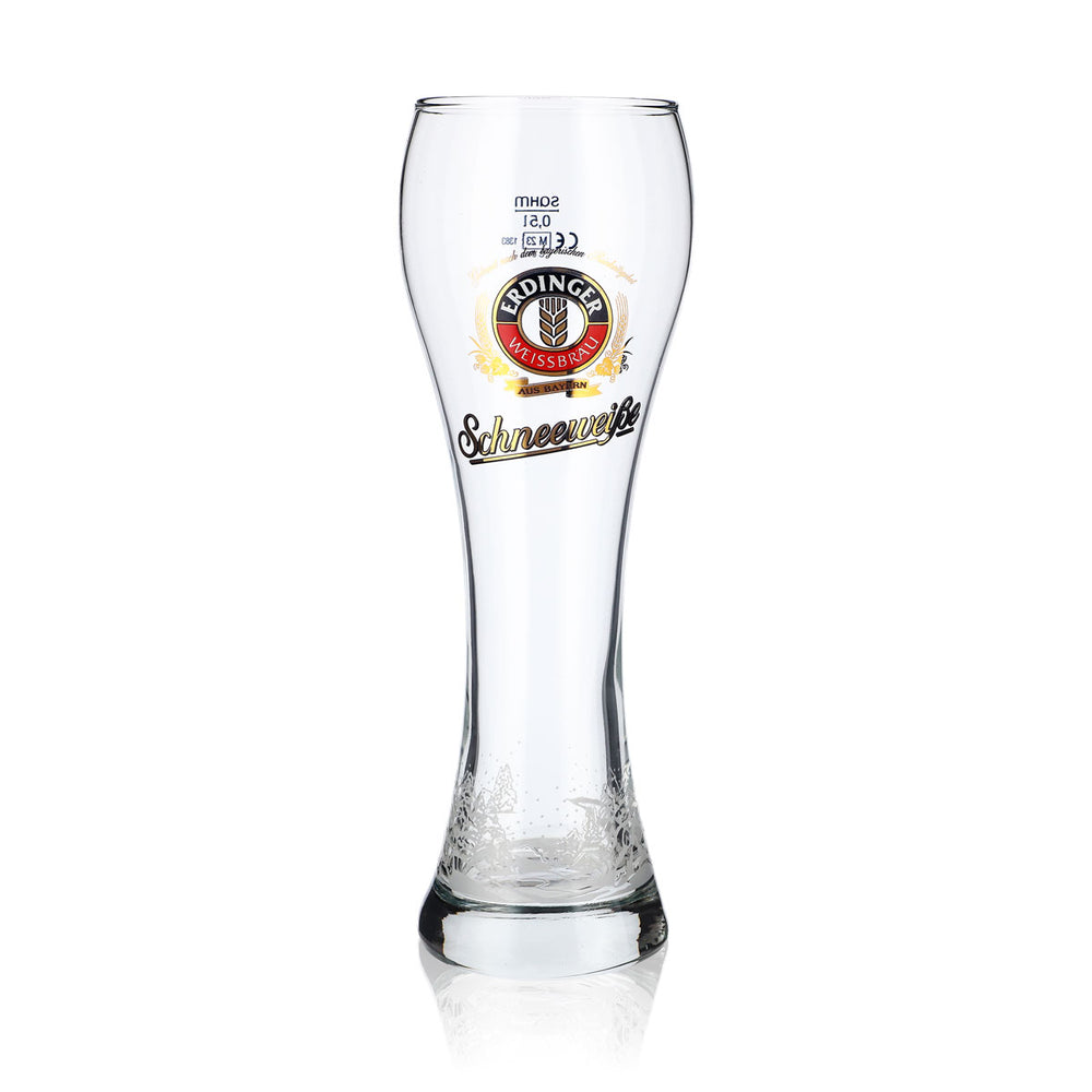 Erdinger Weissbräu Bier Glas 0,5l Biergläser Weißbierglas "Schneeweiße"