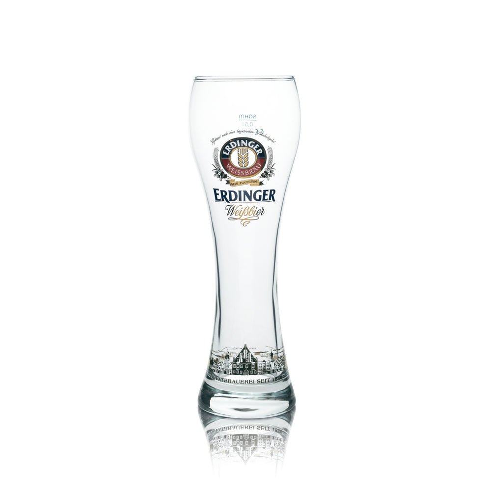Erdinger Weissbräu Glas 0,5l Weißbier Hefe Weizen Gläser 130 Jahre Jubiläum