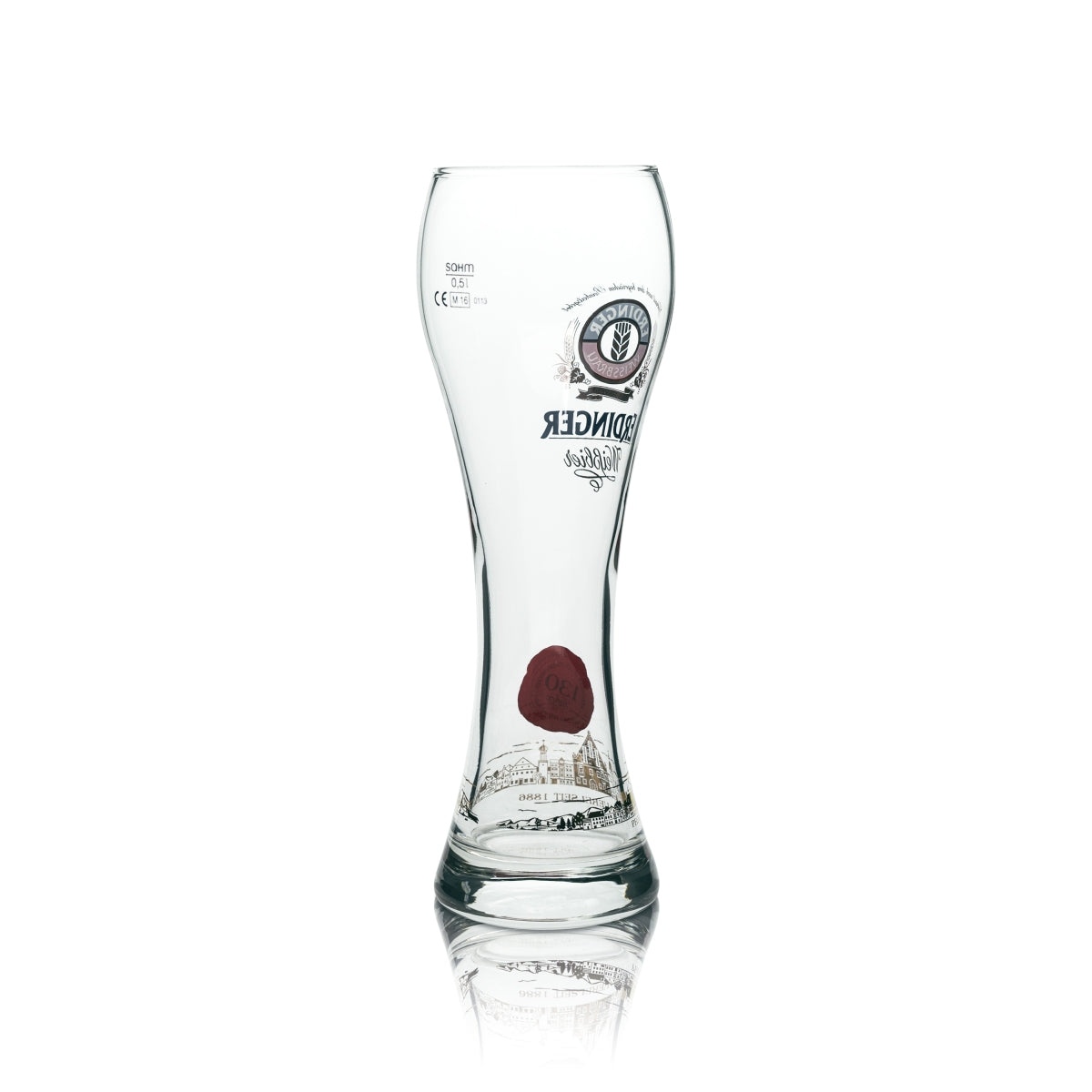 Erdinger Weissbräu Weißbier Glas 0,5l 130 Jahre Jubiläums Sammler Edition Weizen – Ansicht 3