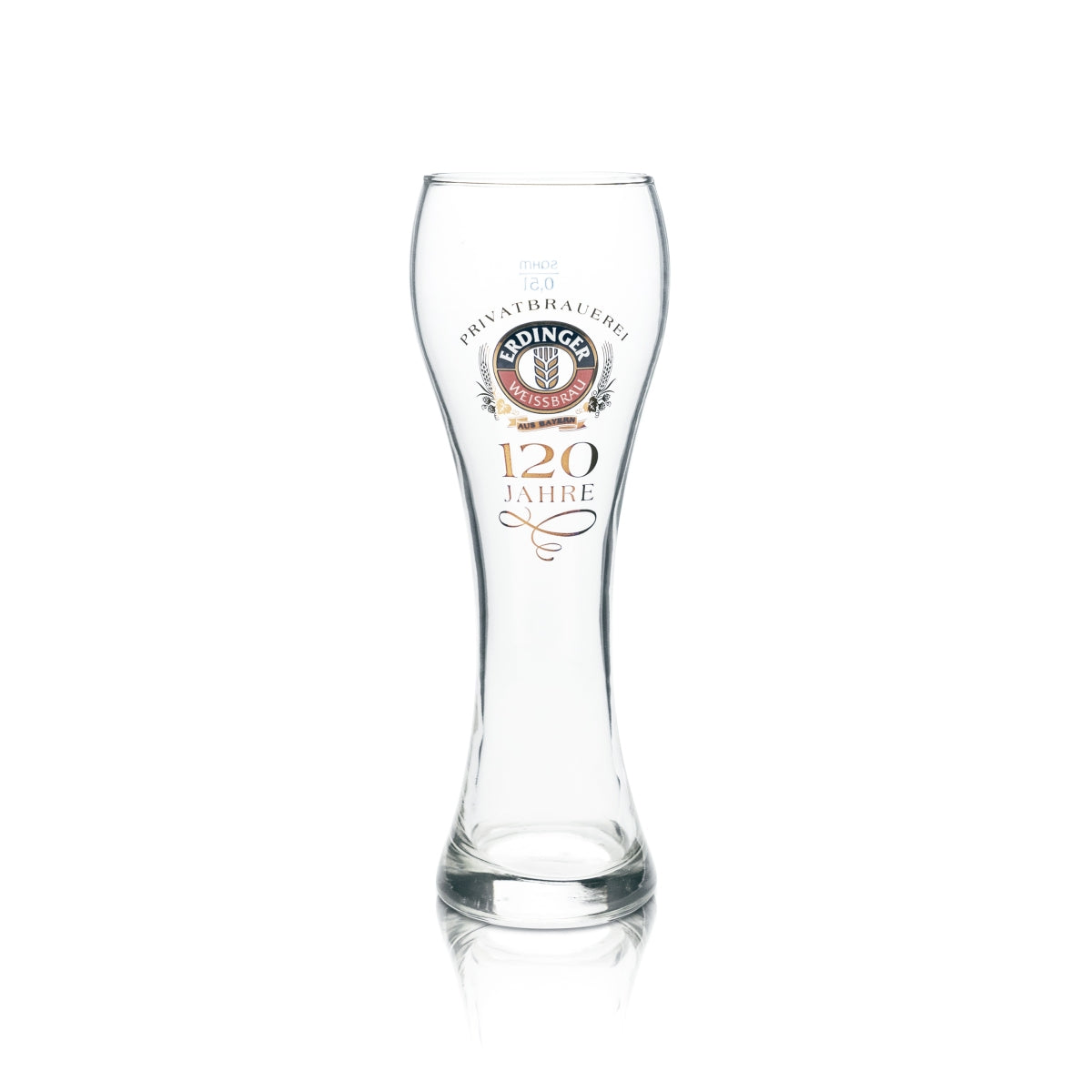 Erdinger Weissbräu Weißbierglas 0,5l 120 Jahre Jubiläums Sammler Edition Gläser