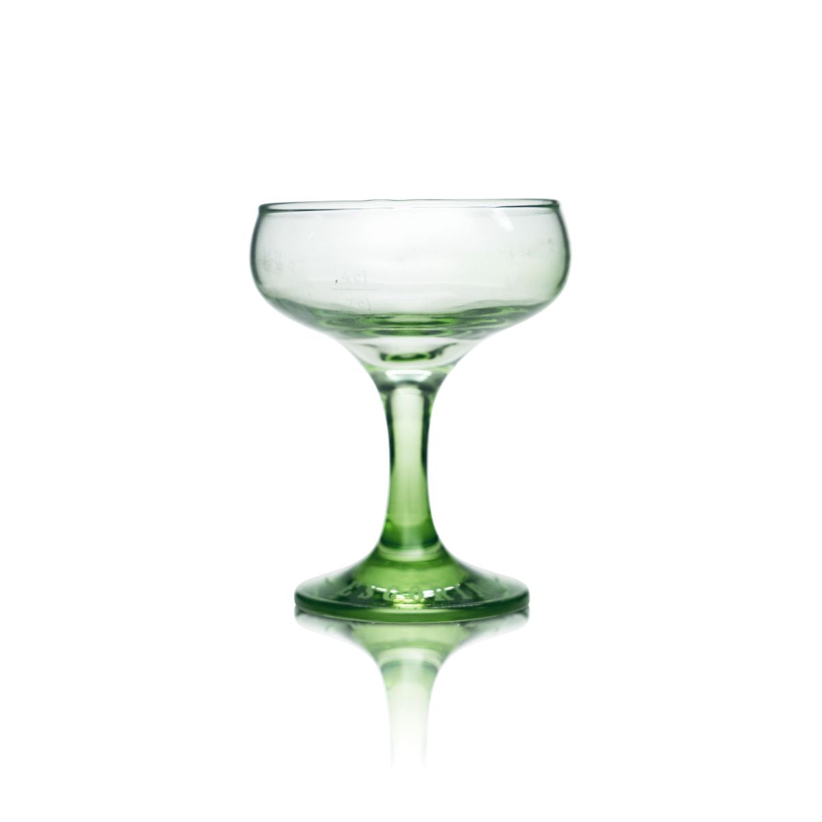 Escorial Kelch Glas 0,15l Pokal Martinischale Gläser Grüner Stiel Kräuterlikör