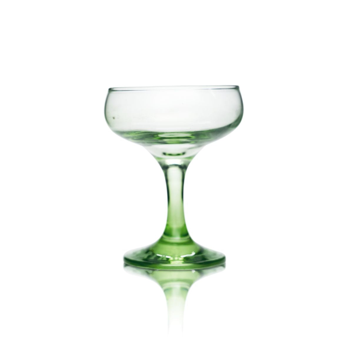 Escorial Kelch Glas 0,15l Pokal Martinischale Gläser Grüner Stiel Kräuterlikör – Ansicht 2