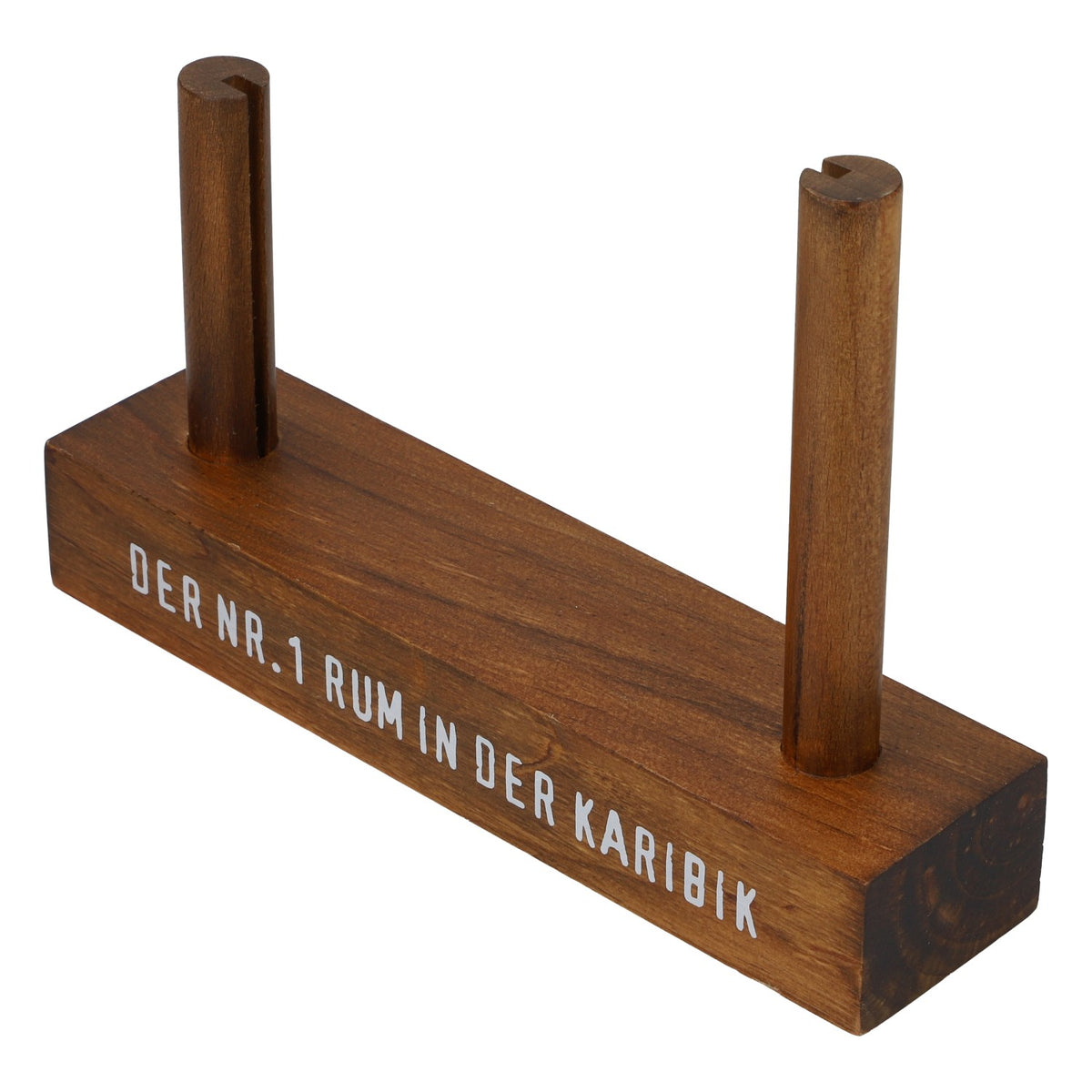 Esencia del Caribe Rum Tischaufsteller Holz Kartenhalter Bar Nr.1 Karibik – Ansicht 5