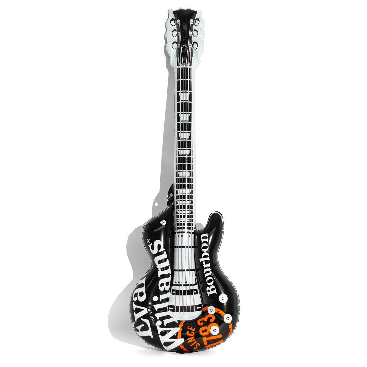 Evan Williams Whisky Luftgitarre Wanddeko Showguitar aufblasbar Schwarz