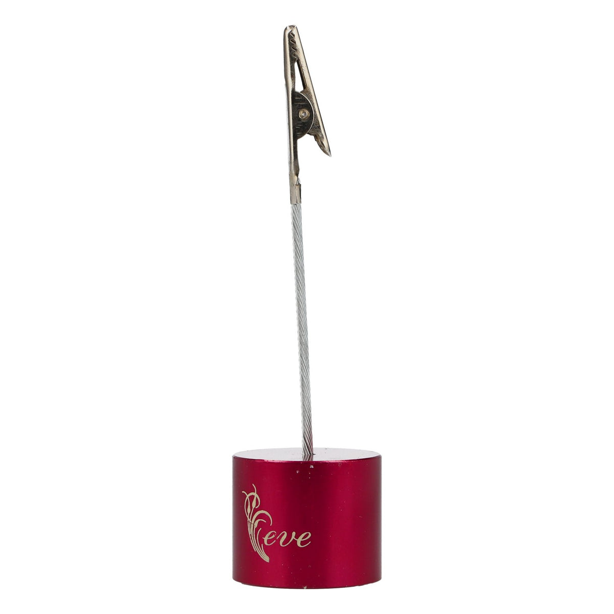 Eve Prosecco Kartenhalter Tischaufsteller pink Metall neu