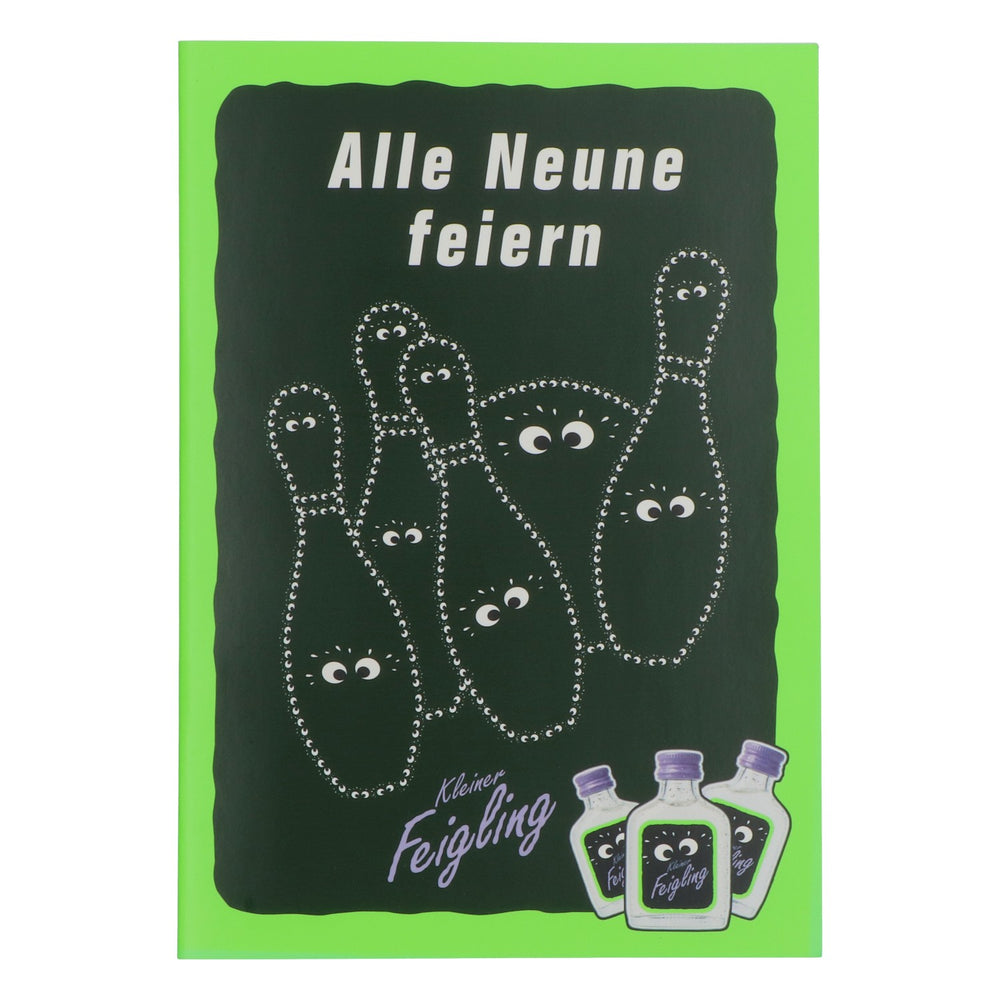 Feigling Likör Buch Kegelbuch Spielebuch "Alle Neune feiern"