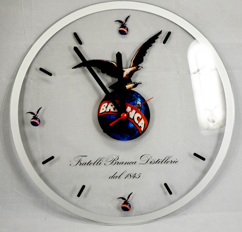 Fernet Branca Wanduhr Wanddekoration Uhr in Acrylgehäuse