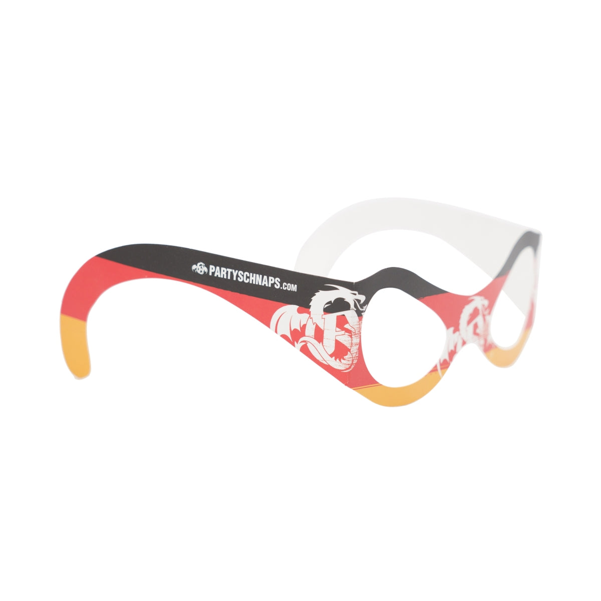 Ficken Likör Brille Papier Schwarz/Rot/Gold Deutschland Fasching WM EM Gag – Ansicht 2