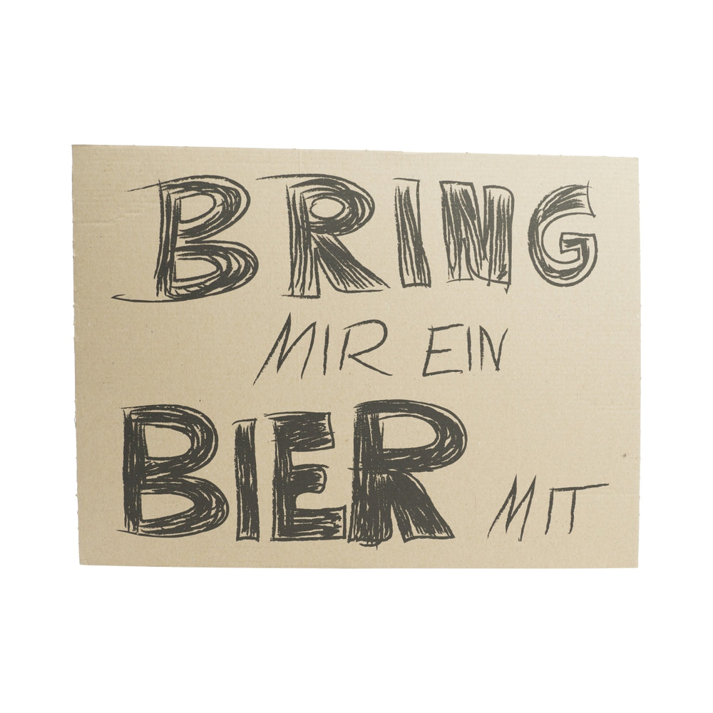 Ficken Likör Papp Schild Bring mir ein Bier mit Festival Party Tafel Sign