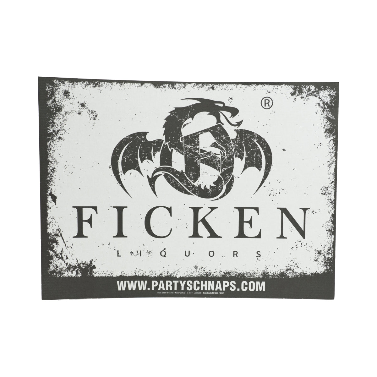Ficken Likör Papp Schild Kusshaltestelle Festival Party Tafel Sign Wand Deko – Ansicht 2
