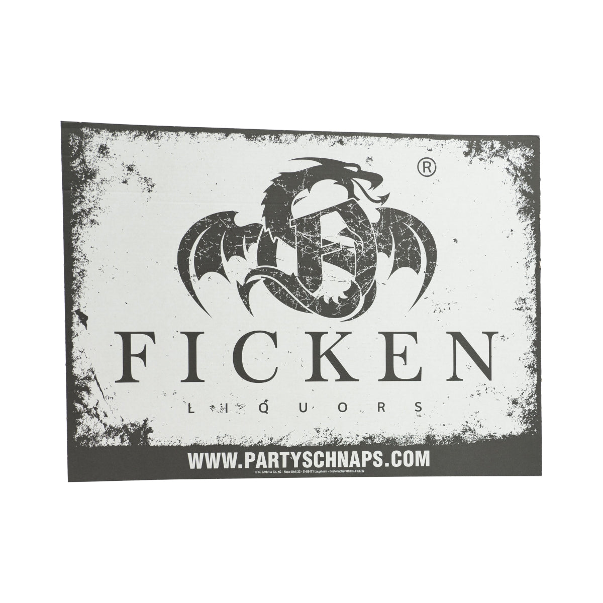 Ficken Likör Papp Schild Wer Ficken will muss freundlich sein Festival Party – Ansicht 2