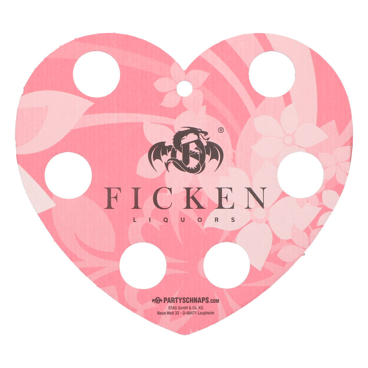 Ficken Shothalter Herzform Rosa auch Zicken wollen Ficken Papier Tablett – Ansicht 2