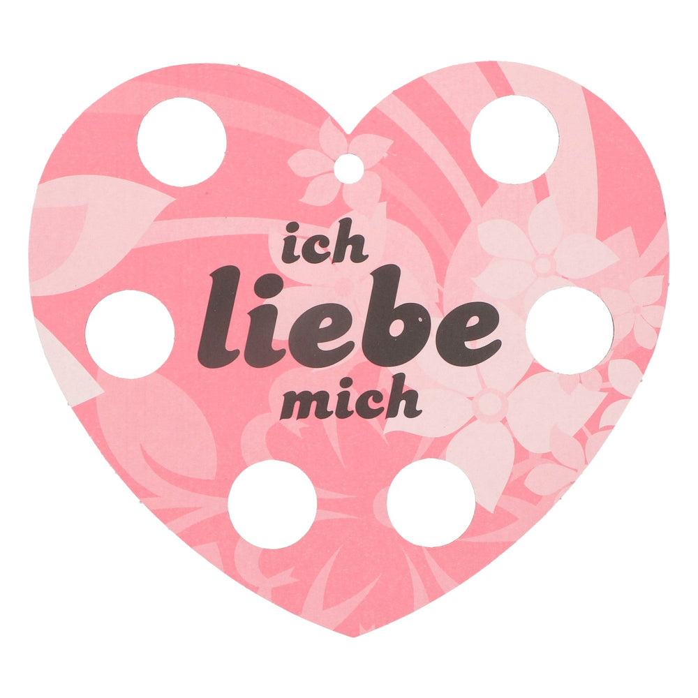 Ficken Shothalter Herzform Rosa ich liebe mich Papier Schild Tablett Pappe