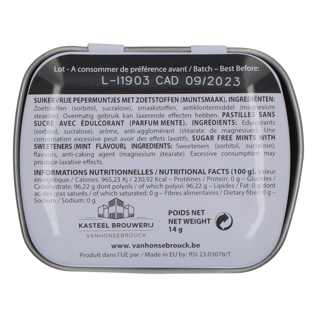 Filou Bier Pfefferminzdrops Metalldose – Ansicht 4