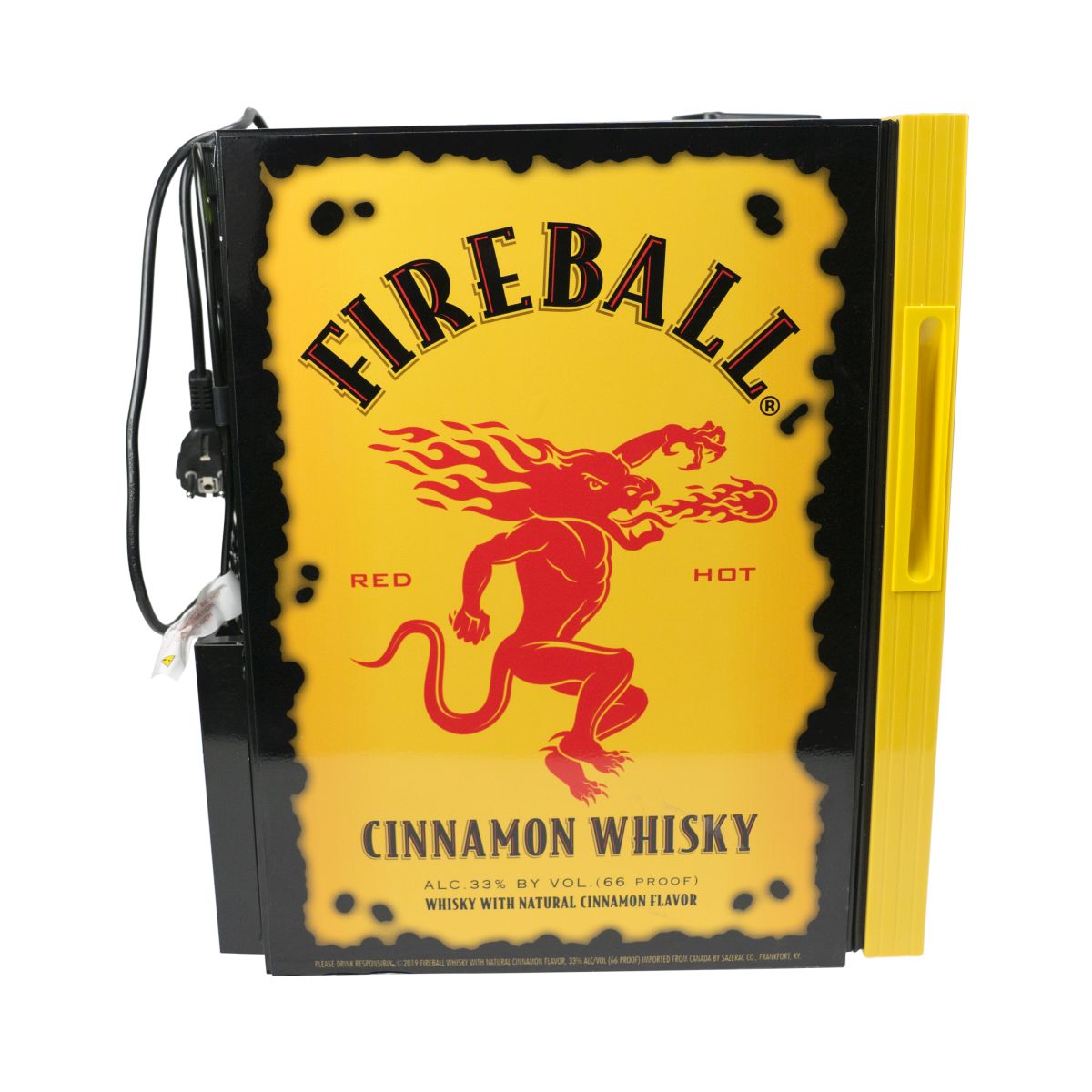 Fireball Kühlschrank Mini-Freezer Whisky Flaschen Kühler Fridge Cinnamon – Ansicht 2