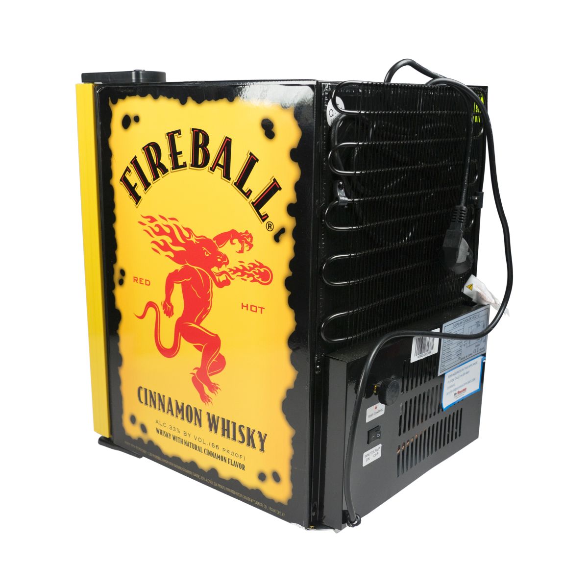 Fireball Kühlschrank Mini-Freezer Whisky Flaschen Kühler Fridge Cinnamon – Ansicht 4