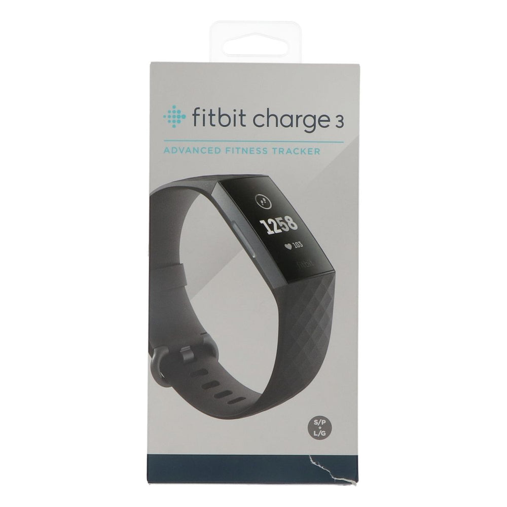 FITBIT Charge 3 Aktivitätstracker Gr. L/G Smartwatch Schlaftracker HF schwarz