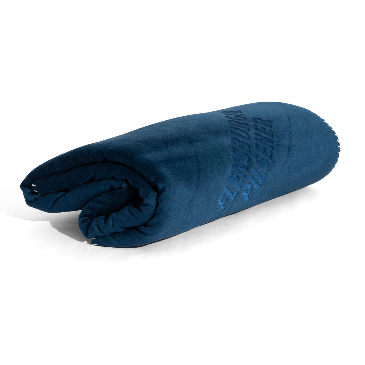 Flensburger Bier Fleecedecke Kuscheldecke Terrassendecke Decke 130x180 cm Blau – Ansicht 2