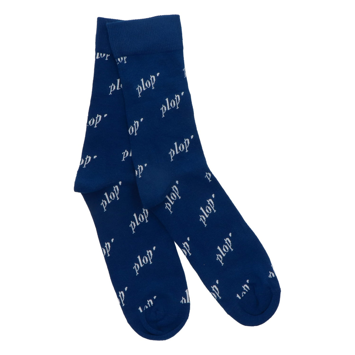 Flensburger Bier Socken Wollsocken Strümpfe Unisex "Plop" Blau