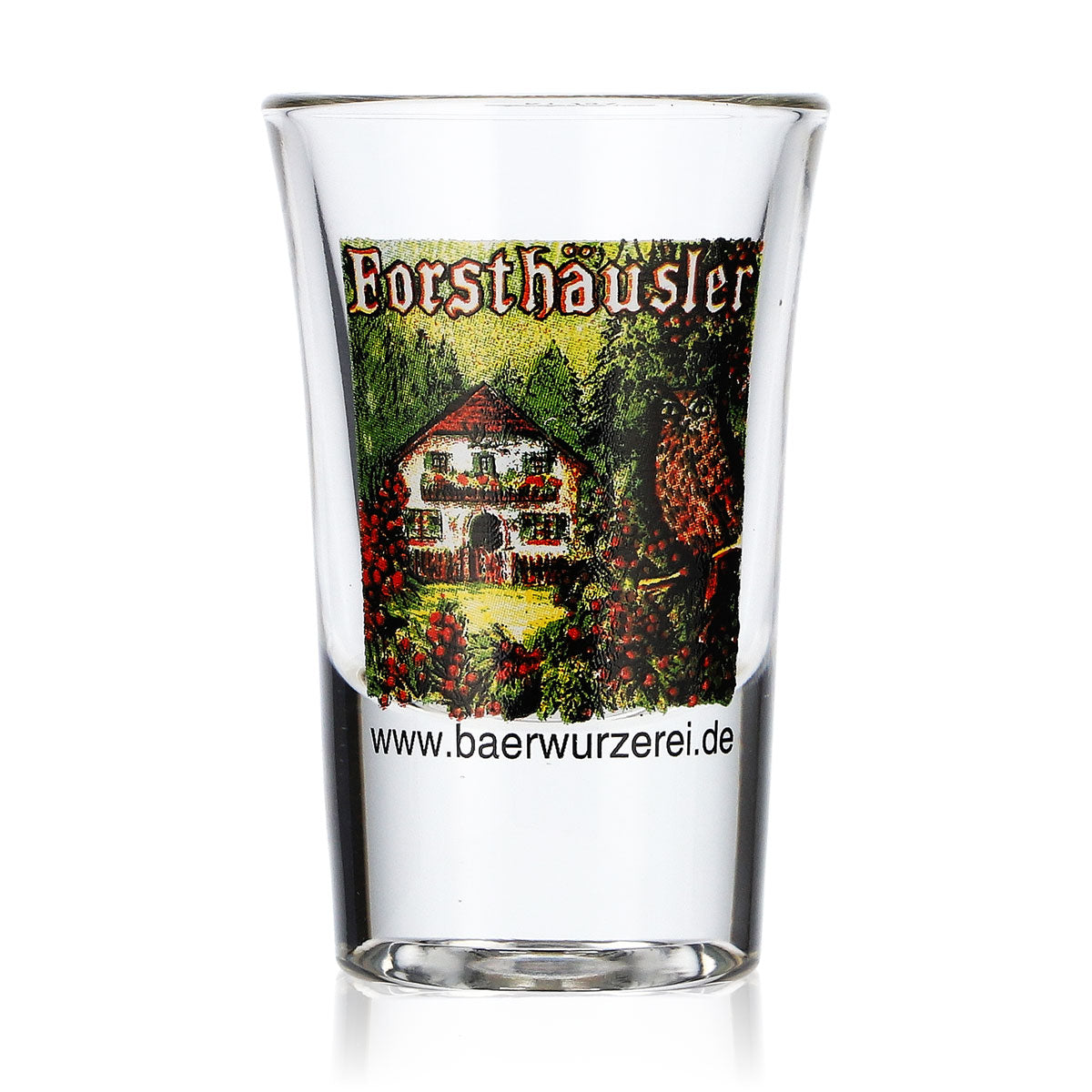 Forsthäusler Schnaps Glas Shotglas 2cl Schnapsglas Logo Haus
