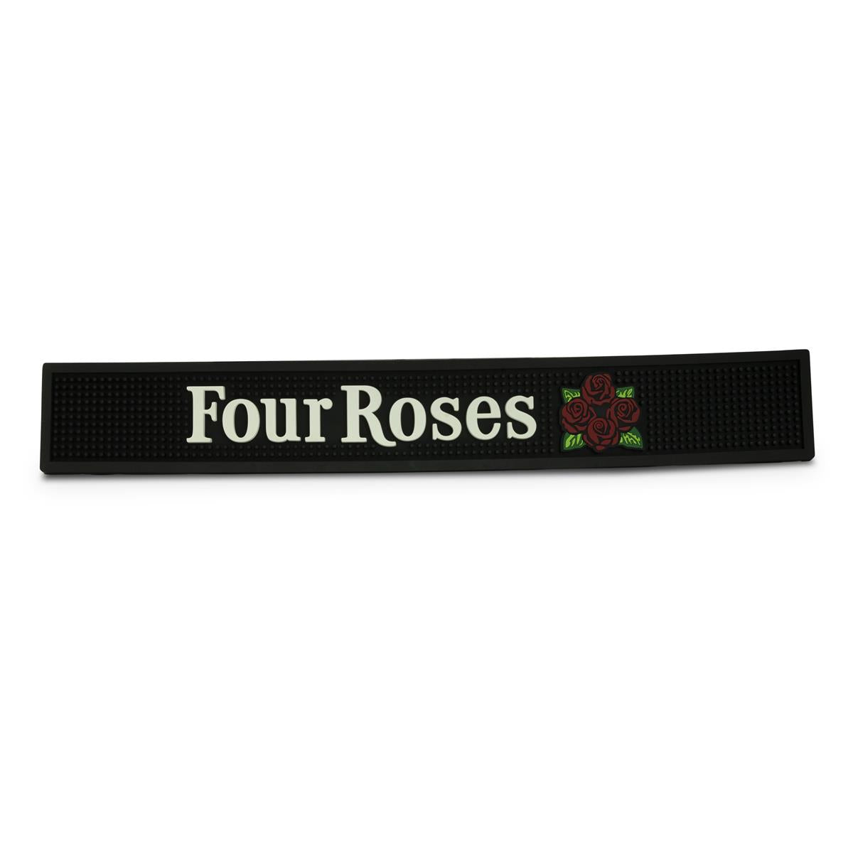 Four Roses Whiskey Barmatte Abtropfmatte Barzubehör:schwarz 60x9cm