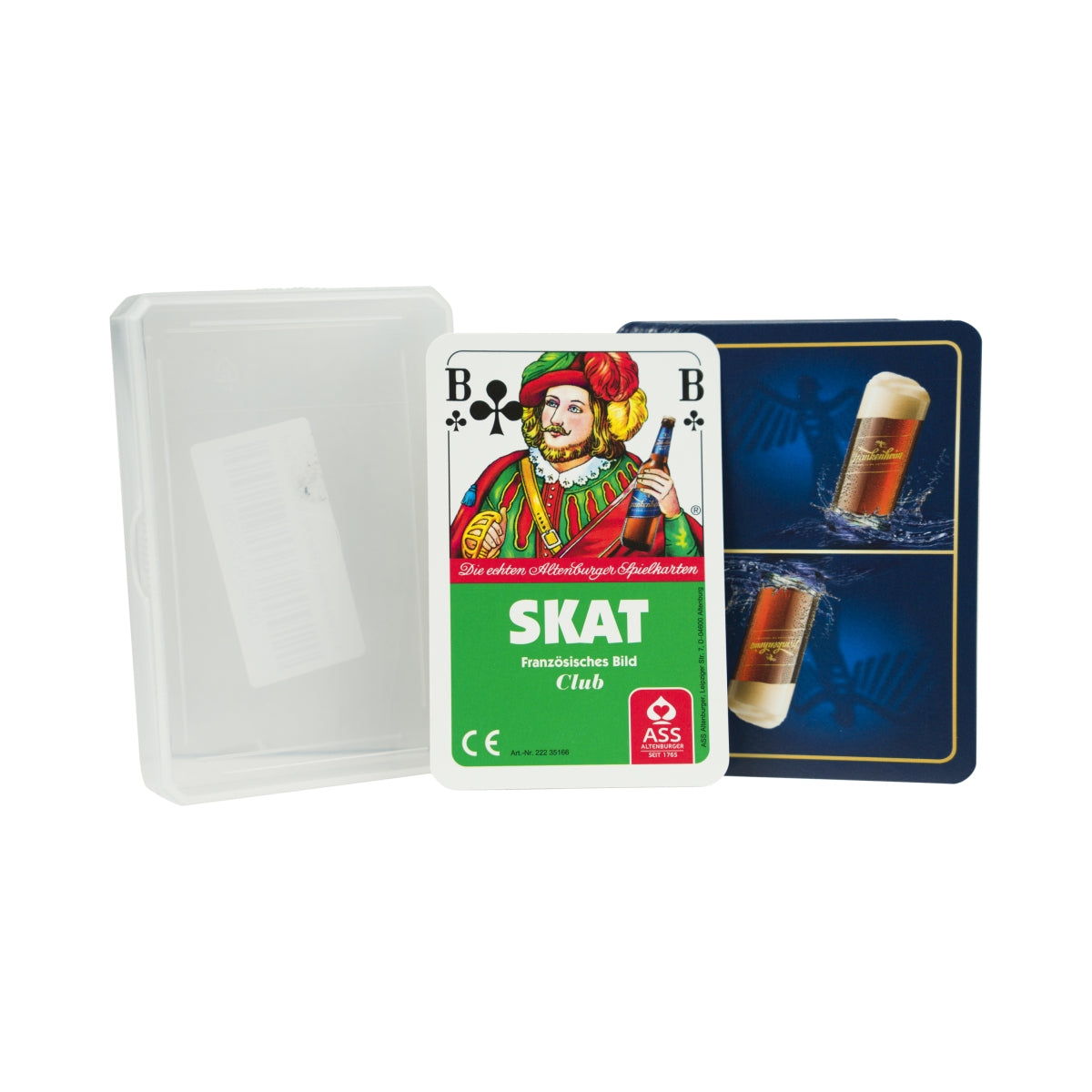 Frankenheim Bier Kartenspiel Skat franz. Bild Club Poker Canasta Ass Altenburger
