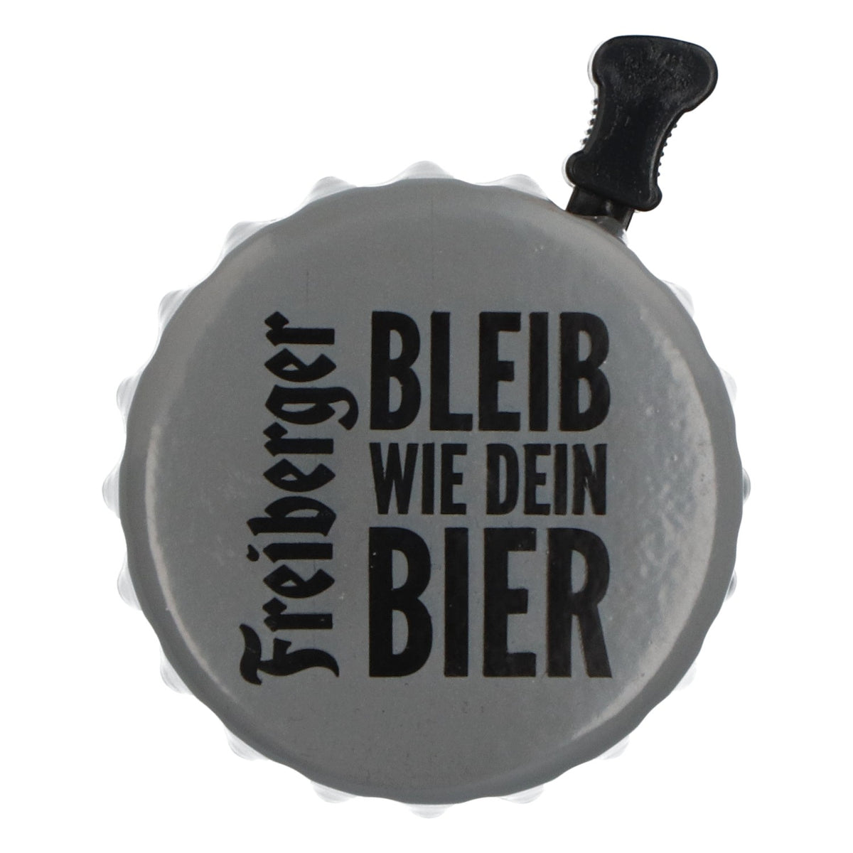 Freiberger Bier Fahrradklingel Fahrradzubehör Kronkorken grau